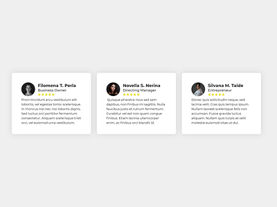 Daily UI 39 - Testimonials