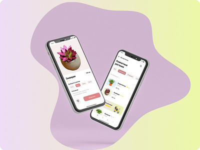 Design for a flower shop mobile app