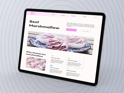 Sweet shop website design sweetshop ui ux website