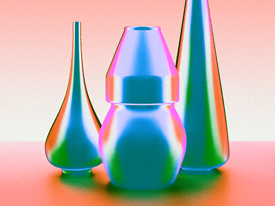 Still Life Of Three Vases – Digital Illustration abstract art album cover art direction art director artist artwork branding color blend colorful cover artwork design illustration