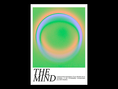 Deign Poster - The Mind abstract art artwork branding color blend colorful cover art design digital illustration illustration