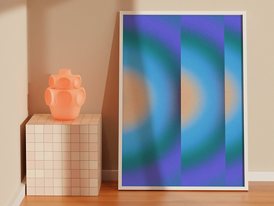 Abstract Poster design - Gradual abstract art artwork color blend colorful cover art design illustration