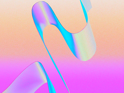 Ribbon Poster | Digital Illustration abstract art artwork branding color blend colorful cover art design illustration