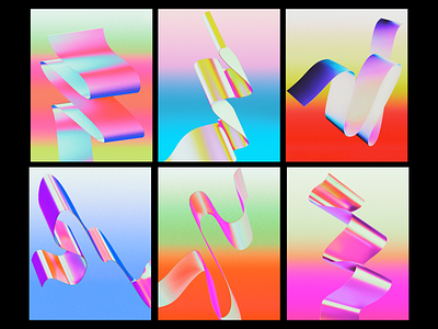 Poster Design | Ribbon Series 3d abstract art art direction artwork branding color blend colorful design digital illustration gradients illustration poster design vector