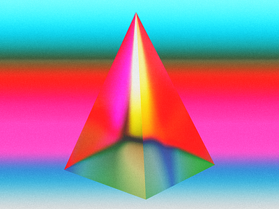 Singularity - Abstract Artwork abstract art art direction artwork branding color blend colorful cover artwork design digital illustration geometic geometric shape geometry art gradient illustration music cover pyramid illustration single cover singularity symetry wall art