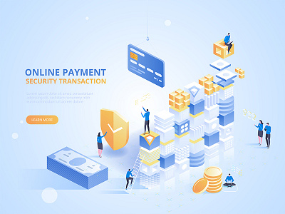 Internet banking. Online payment security transaction. art artwork banking design icon illustration isometric money online payment vector