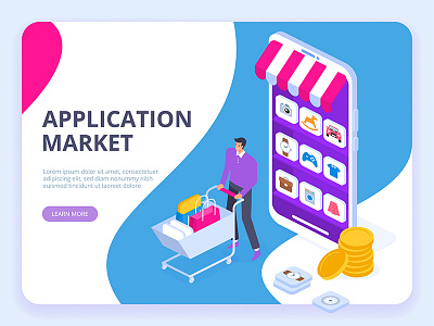 Application market concept.
