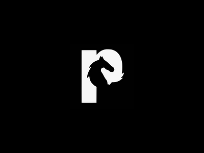 P Pony app art brand branding design digital graphic design icon idea illustration logo negative p pony space typography ui ux vector