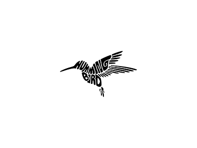 Hummingbird Word Art app art brand branding design digital graphic hummingbird idea illustration logo ui ux vector word