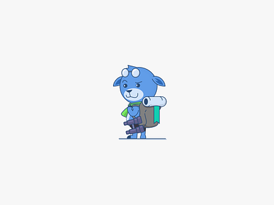 Stay Cool Illustration camp character cool illustration monster stay traveler