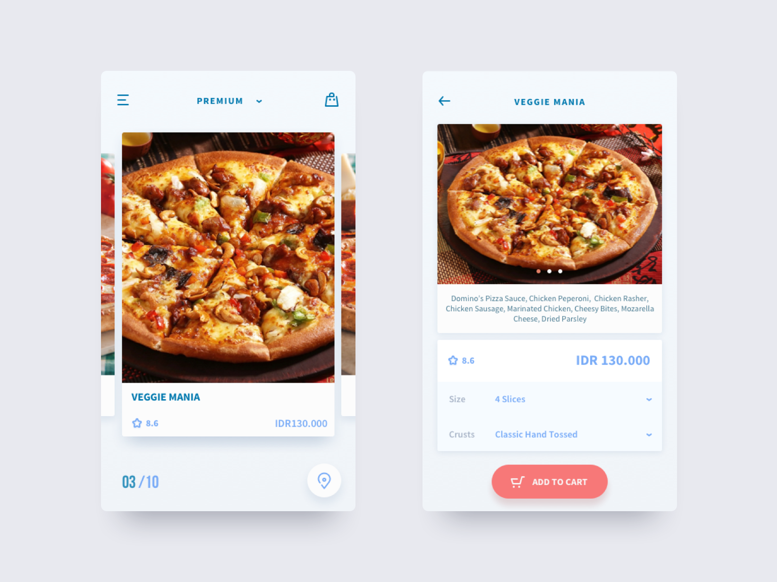 Dominos Pizza Redesign Concept by Dedi Iswadi for Codigo Design on Dribbble