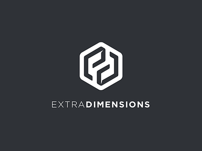 Extra Dimensions Logo Concept concept dimensions extra isometric logo polygon