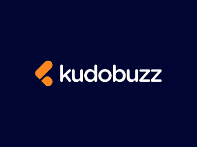 Kudobuzz - Inverted Logo branding design k kudobuzz logo simple