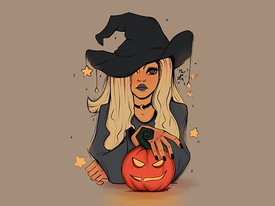 Witch book illustration character design concept art digital drawing illustration illustration art procreate visual design