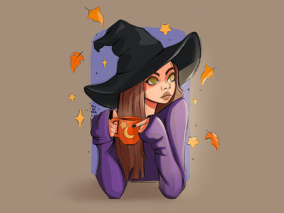 cozy autumn book illustration character design concept illustration digital drawing graphic design illustration procreate visual dev