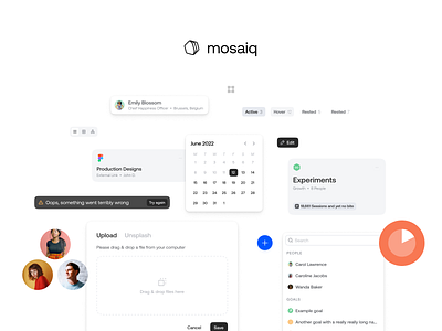 Mosaiq components sneak peek components design system mosaiq qatalog