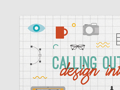 Sneaky Peaky design flat graphic designer grid icons illustration overlay typography