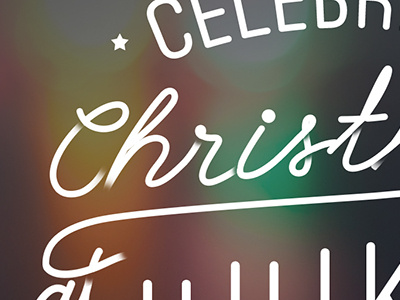 Christ detail blurred background christ typography