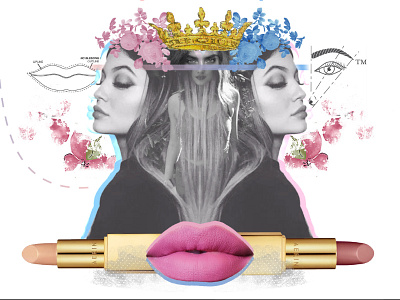 Make up trends collage cara delevingne collage cosmetics digital collage kylie jenner makeup