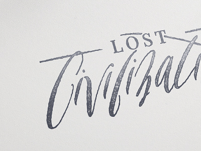 Lost Civilizations logo logo mockup script stamp studies