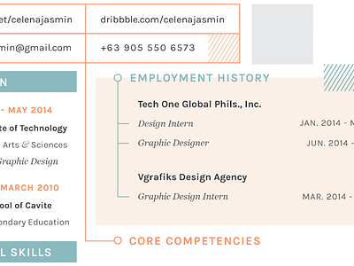 CV layout progress cv layout pastel print resume typography