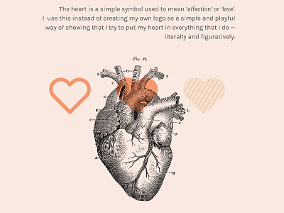 Heart symbol affection branding heart illustration love