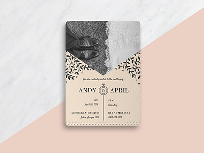 Wedding Invitation Mockup