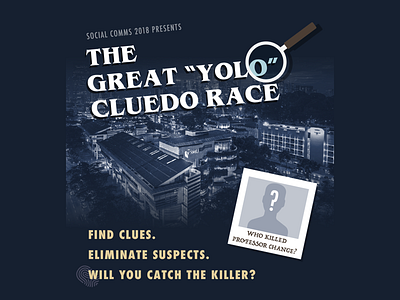Who killed Professor Change? cluedo detective event invitation stranger things suspense