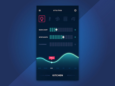 Smart Home App UI #2