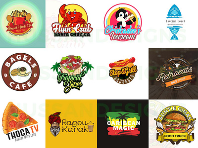 Food and Restaurant logo designs