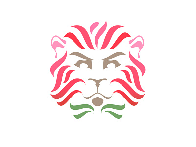 Blooming Lion logo logodesign vector