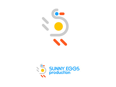 Sunny eggs production design illustration logo logodesign vector