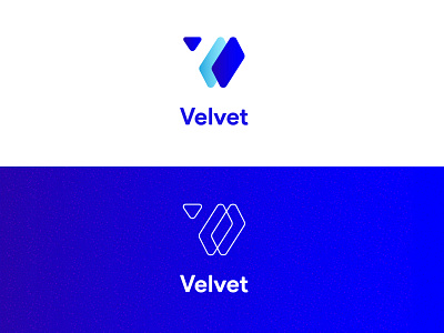 An logo for VELVET, a group of digital banking products. logo logodesign