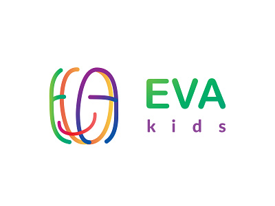 Eva kids logo branding logo logodesign vector