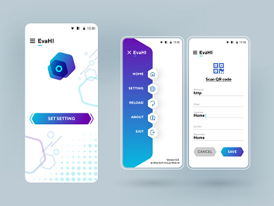 EVA HI app app automation logodesign smarthome ui ux