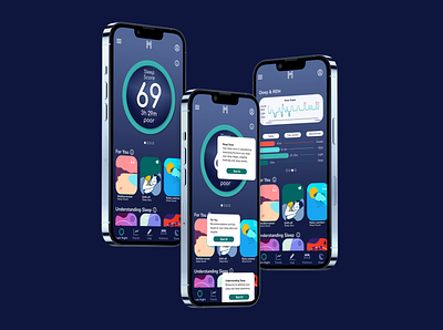 Morpheus app branding design health product sleep tracking ui ux