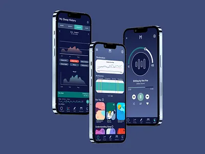 Morpheus app design product sleep tracking ui ux vector