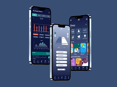 Morpheus app design figma health product sleep tracking ui ux vector
