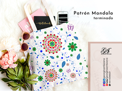 GA® Print Mandala Nº 729 art bolsos branding design embroidery embroidery design illustration logo marketing