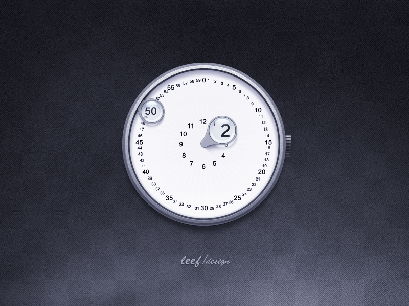 Widget Clock by leef on Dribbble