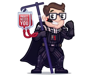 Project needs you! alogvinov blood starwars vader vector