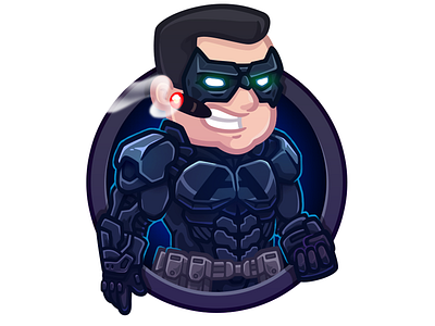 Avatar for Anton Logvinov #3 alogvinov avatar batman costume dc fanart hero nightwing superhero vector