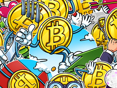 BITCOIN. Telegram Stickers — 2017 bitcoin cartoon funny game money sticker telegram