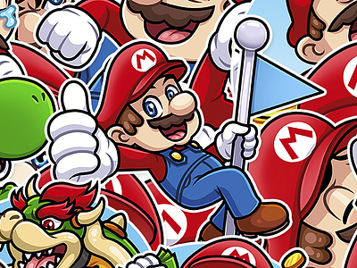 SUPER MARIO. Telegram Stickers — 2018