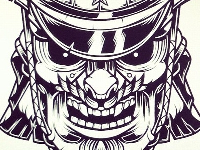 Samurai Mask. Captain captain illustration illustrator mask samurai vector