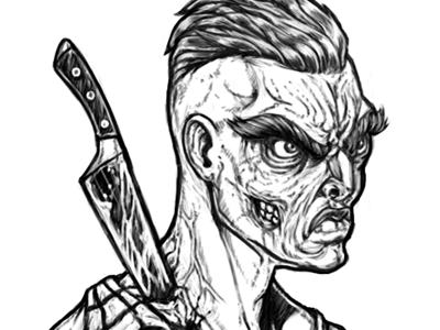 Still alive illustration photoshop sketch zombie