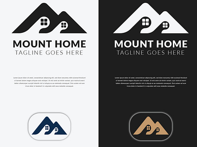 Mountain Home branding brandlogo creativelogo design graphic design illustration logo logofolio logos mountainlogo real estate logo