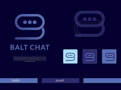 Balt Chat modern unique logo designs. branding brandlogo business businesslogo creativelogo design illustration logo logofolio logos luxury ui