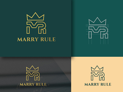 Marry Rule -Lettermark-M-R-letter-luxury logo.