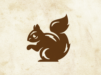 Happy Little Squirrel icon illustration